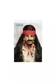 Peruka Tobias z chustą, wąsem i brodą