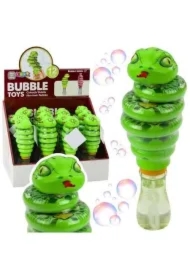 Bańki mydlane wąż rotacyjna 2w1 zielony