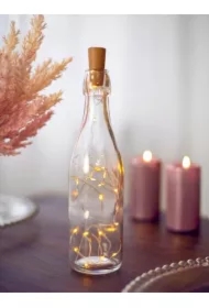 Lampki led z korkiem do butelki ciepły biały