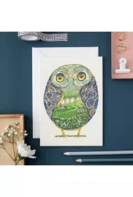 Karnet A146 B6 + koperta Sówka