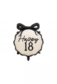 Balon foliowy pastylka Happy 18 47,5x45cm