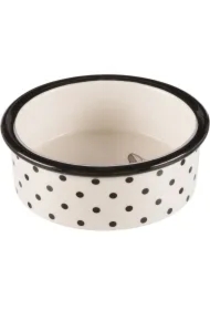 Miska ceramiczna Zentangle, o 12 cm, biało/czarna