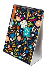 Kalendarz 2026 A5 pionowy ze spiralką Kwiaty