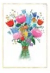 Karnet B8 mini zawieszka Bukiet