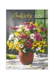 Kalendarz 2026 ścienny bukiety