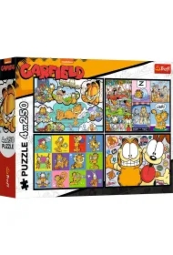 Puzzle 4x250 el. Garfield nie lubi poniedziałków