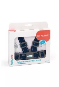 Szelki dla dzieci spacerowe i do wózka FIRST STEPS granatowe