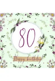 Karnet Swarovski kwadrat CL2280 Urodziny 80