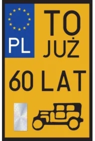 Karnet Urodziny 60 Zabytek