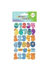 Naklejki 3D Puffy Numbers 10x20cm HAPPY COLOR