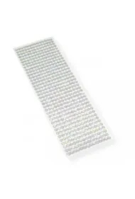 Kryształki samoprzylepne srebrne 6mm