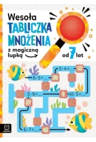 Wesoła tabliczka mnożenia z magiczną lupką 7 lat