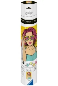 CreArt na płótnie: Kobieta w okularach