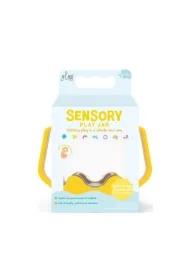 Słoik sensoryczny do napełnienia wodą, kolor żółty