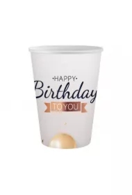 Kubeczki papierowe Happy Birthday