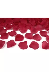 Płatki róż w woreczku bordo