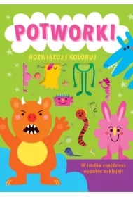Rozwiązuj i koloruj. Potworki