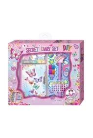 Pamiętnik na zamek z akcesoriami Motylki