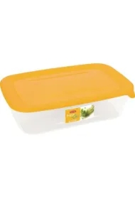 Curver pojemnik na żywność "fresh&go" prostokątny żółty/ transparentny
