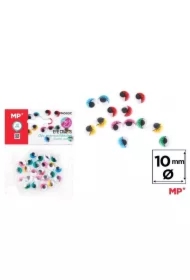 Oczy ruchome samoprzylepne kolorowe 10mm