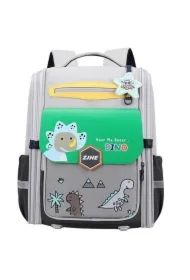 Plecak szkolny Dinozaur szary 21L