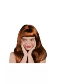 Peruka długie włosy ruda