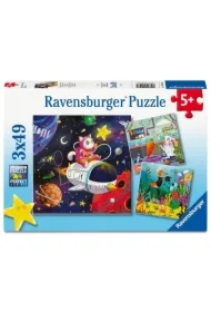 Puzzle dla dzieci 3x49 el. 2D Dzieci i nauka