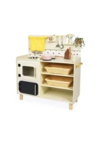 Duża drewniana kuchnia z 19 akcesoriami Shiny Grandma 3+