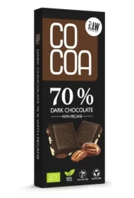 Czekolada ciemna 70 % z orzechami pekan