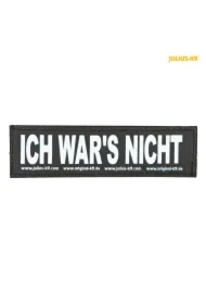 Naklejka na rzep 2 Julius-K9, L, ICH WARS NICHT!