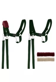 Kantar dla Hobby Horse wodze + futerka zielony