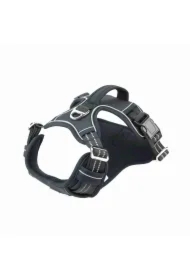 Szelki, dla psa, czarne, materiał Oxford, M, ob.szyi 39-55cm/ob.klatki 40-72cm