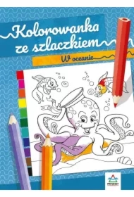 Kolorowanka ze szlaczkiem W oceanie