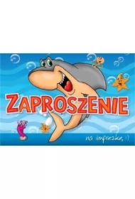 Zaproszenie ZZ-035 Imprezka rekin