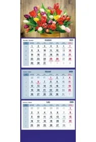 Kalendarz trójdzielny 2026 Bukiet