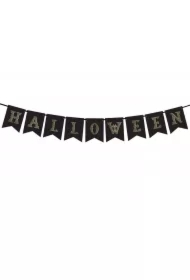 Baner Halloween czarny