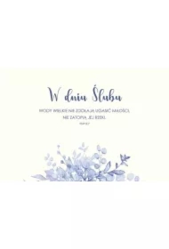 Kartka składana Ślub Wody wielkie nie ugaszą