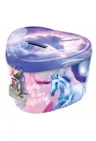 Skarbonka z kłódką serce Jednorożec 15