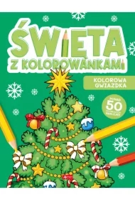 Święta z kolorowankami. Kolorowa gwiazdka