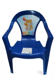 Krzesełko plastikowe niebieskie