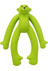 Małpa, gryzak, dla psa, lateks, 15 cm, różne kolory, z dzwiękiem