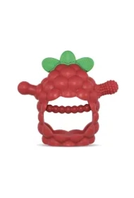 Gryzak silikonowy Razberry Grip, czerwony