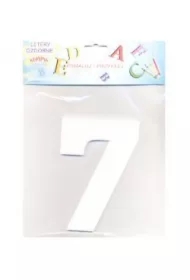 Cyfra 7 ze styropianu