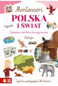Montessori. Polska i świat. Zadania z kartami do wycinania