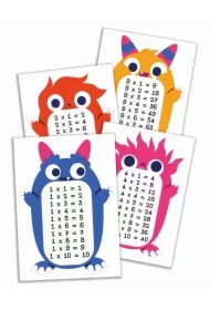 Plansze edukacyjne A5 - tabliczka mnożenia 10 kart