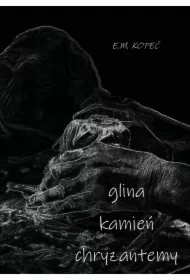 Glina, kamień, chryzantemy