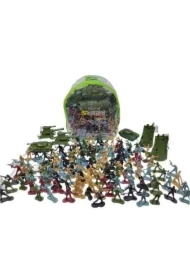 Zestaw żołnierzyków z akcesoriami w plecaku