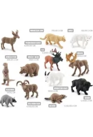 Zestaw dzikich zwierząt ameryki północnej