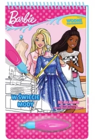 W świecie mody. Barbie. Wodne kolorowanie
