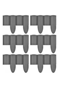 Palisada ogrodowa 4 Eco grafitowa 8,5 cm x 2,4 m zestaw